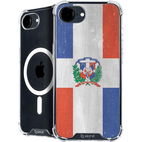 Dominican Republic Flag Faded iPhone 16e MagSafe Case