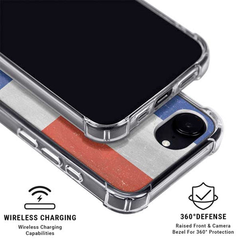 Dominican Republic Flag Faded iPhone 16e MagSafe Case