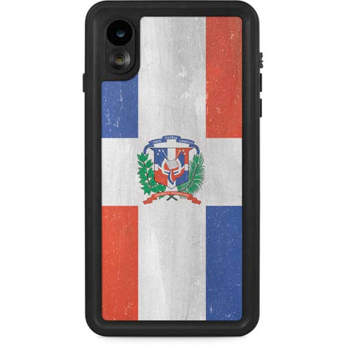 Dominican Republic Flag Faded iPhone Cases
