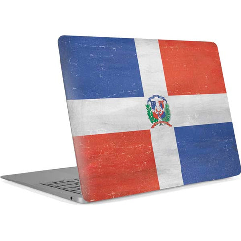 Dominican Republic Flag Faded Apple MacBook Air Skin