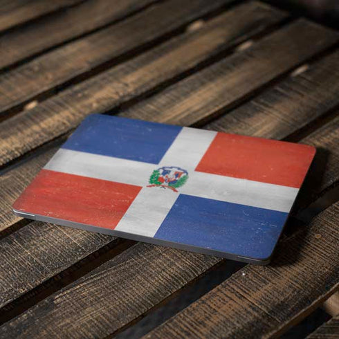 Dominican Republic Flag Faded Apple MacBook Air Skin