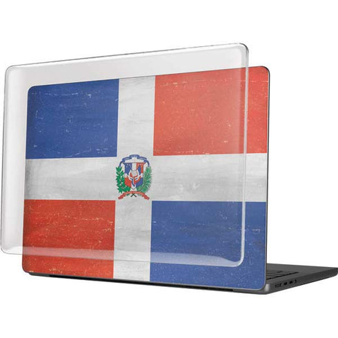 Dominican Republic Flag Faded MacBook Pro 14in (2021-24) Case plus Skin