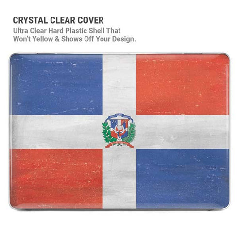 Dominican Republic Flag Faded MacBook Cases