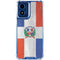Dominican Republic Flag Faded Moto G 5G (2024) Clear Case