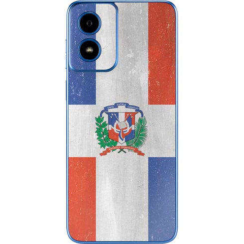Dominican Republic Flag Faded Moto G Play 4G (2024) Skin