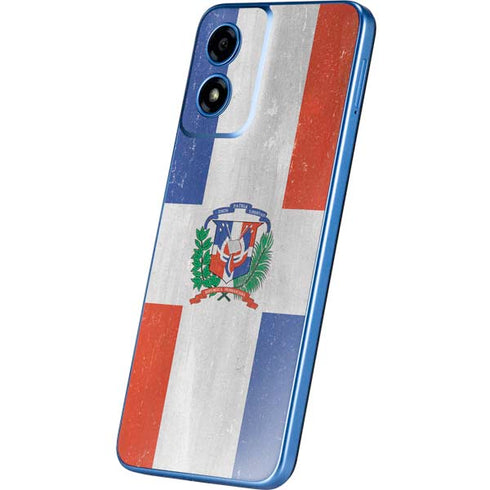 Dominican Republic Flag Faded Moto G Play 4G (2024) Skin