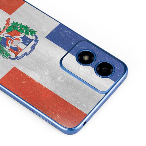 Dominican Republic Flag Faded Moto G Play 4G (2024) Skin