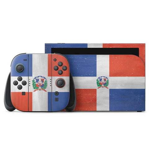 Dominican Republic Flag Faded Nintendo Switch 2 (2025) with Joy-Con Skin