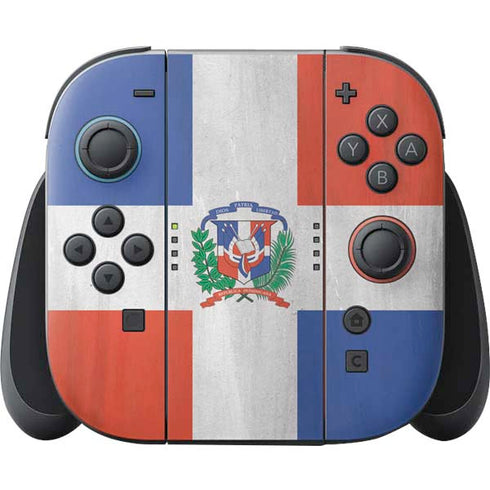 Dominican Republic Flag Faded Nintendo Switch 2 (2025) Joy-Con Controller Skin