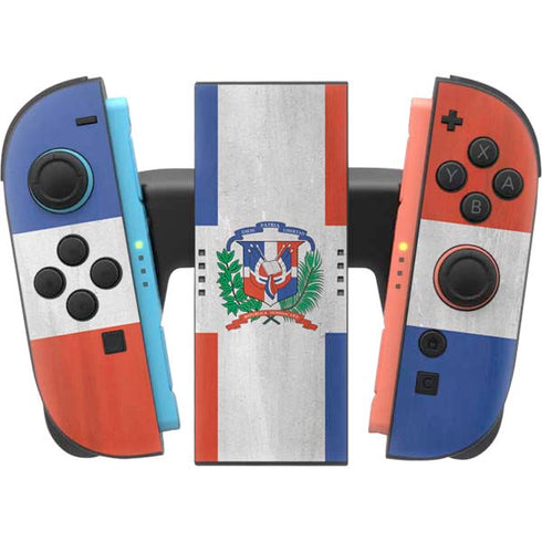 Dominican Republic Flag Faded Nintendo Switch 2 (2025) Joy-Con Controller Skin