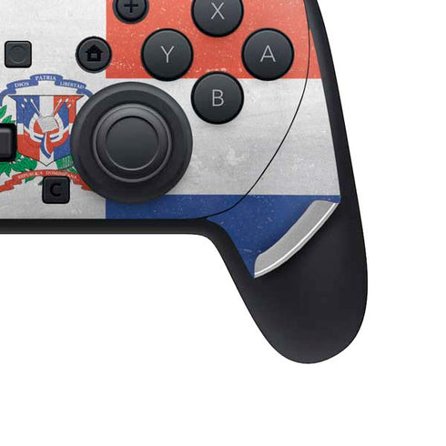 Dominican Republic Flag Faded Nintendo Switch 2 (2025) Pro Controller Skin