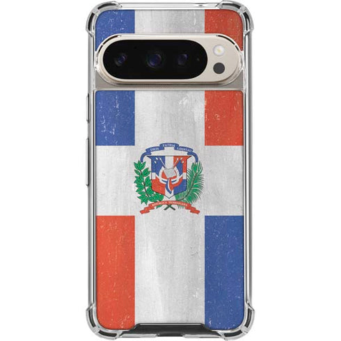 Dominican Republic Flag Faded Pixel 9 Pro XL Clear Case