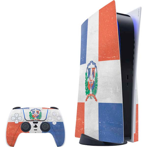 Dominican Republic Flag Faded PlayStation PS5 Skins