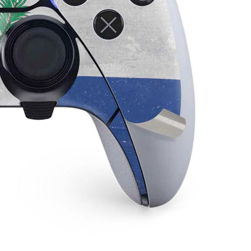 Dominican Republic Flag Faded PS5 DualSense Edge Pro Controller Skin