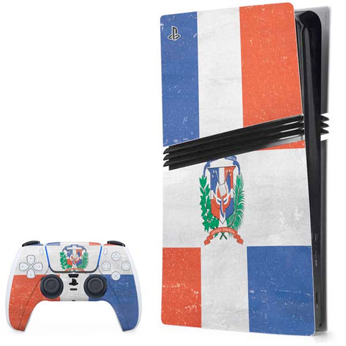 Dominican Republic Flag Faded PlayStation PS5 Skins