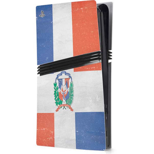 Dominican Republic Flag Faded PS5 Pro Console Skin