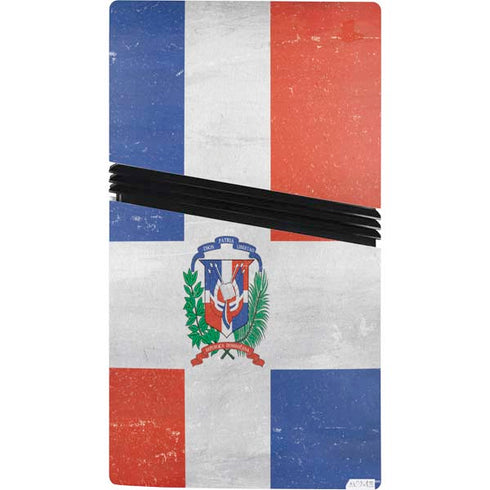 Dominican Republic Flag Faded PS5 Pro Console Skin