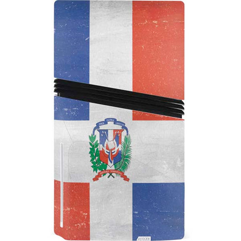 Dominican Republic Flag Faded PS5 Pro Disk Console Skin