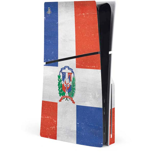 Dominican Republic Flag Faded PlayStation PS5 Skins