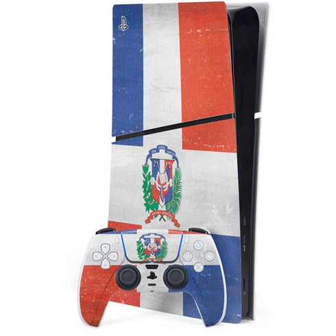 Dominican Republic Flag Faded PlayStation PS5 Skins