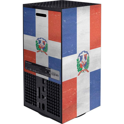 Dominican Republic Flag Faded XBox Series X Digital Edition Bundle Skin