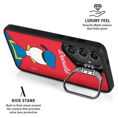 Disney Friends Donald Duck Backwards Galaxy S25 Plus Kickstand Case