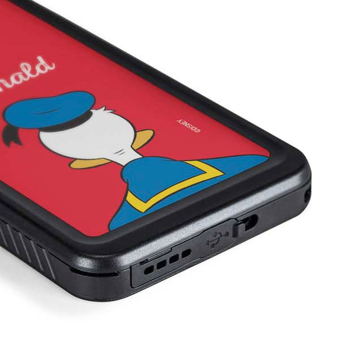 Disney Friends Donald Duck Backwards Galaxy S24 Plus Waterproof Case