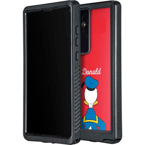 Disney Friends Donald Duck Backwards Galaxy S24 Ultra Waterproof Case