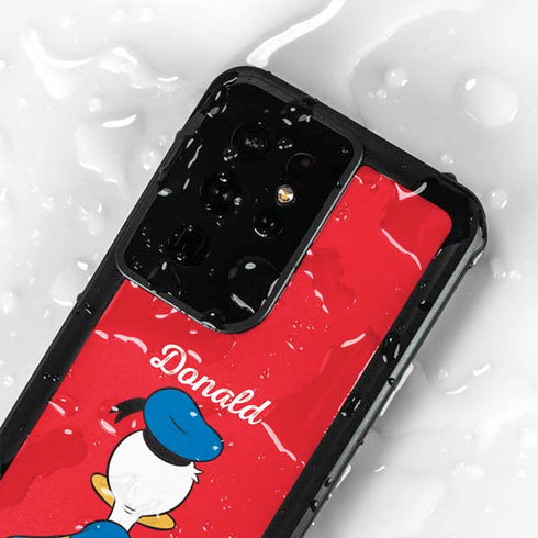 Disney Friends Donald Duck Backwards Galaxy S24 Ultra Waterproof Case