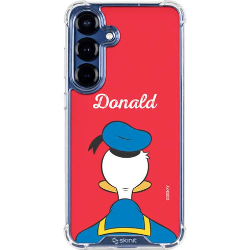 Disney Friends Donald Duck Backwards Galaxy S25 Clear Case