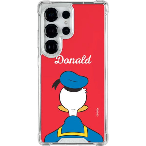 Disney Friends Donald Duck Backwards Galaxy S26 Ultra Clear Case