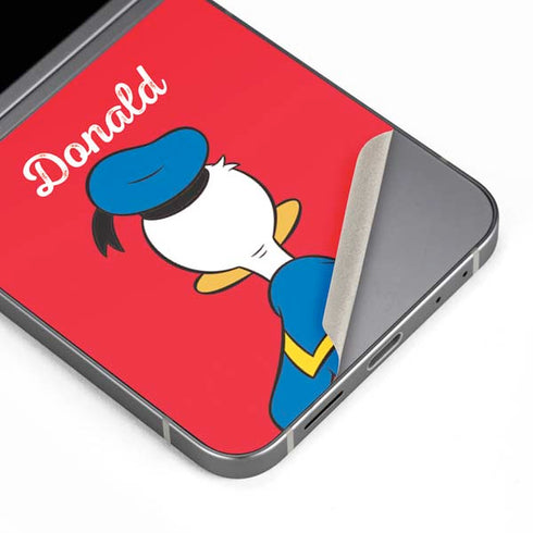 Disney Friends Donald Duck Backwards Galaxy Z Flip6 Skin