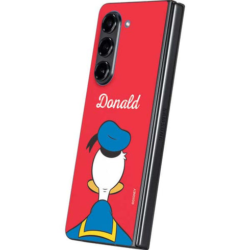 Disney Friends Donald Duck Backwards Galaxy Z Fold5 5G Skin