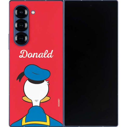 Disney Friends Donald Duck Backwards Galaxy Z Fold6 Skin
