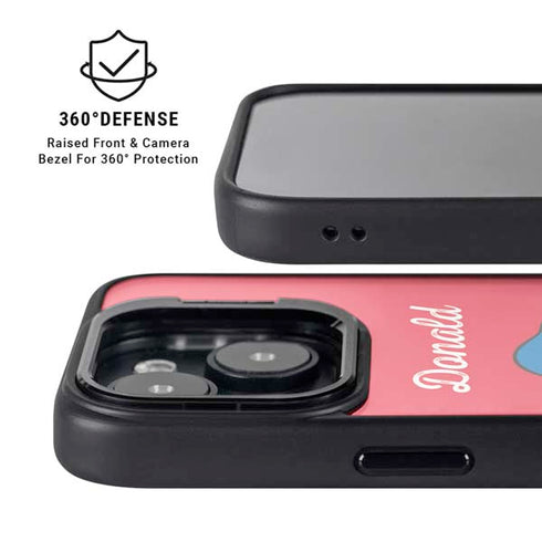 Disney Friends Donald Duck Backwards iPhone 14 Kickstand Case