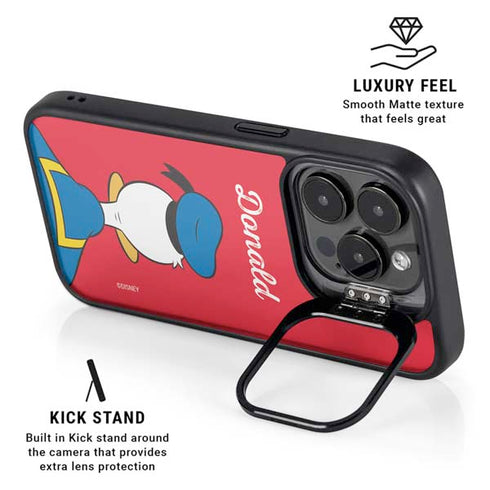 Disney Friends Donald Duck Backwards iPhone 14 Pro Max Kickstand Case