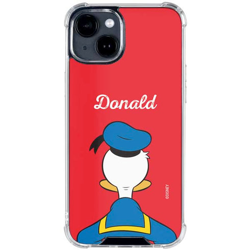 Disney Friends Donald Duck Backwards iPhone 15 Clear Case