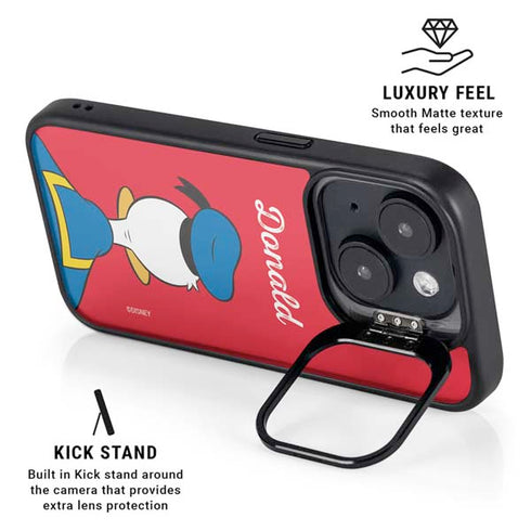 Disney Friends Donald Duck Backwards iPhone 15 Plus Kickstand Case