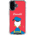 Disney Friends Donald Duck Backwards iPhone 16 Clear Case