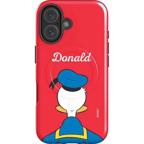 Disney Friends Donald Duck Backwards iPhone 16 Magsafe Impact Case