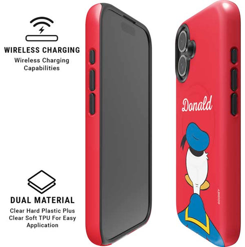Disney Friends Donald Duck Backwards iPhone 16 Magsafe Impact Case