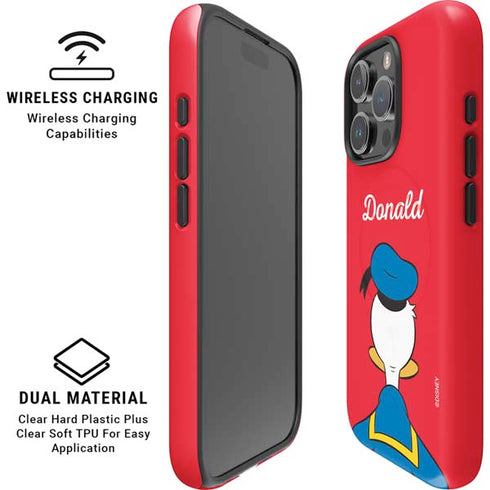 Disney Friends Donald Duck Backwards iPhone 16 Pro Max Magsafe Impact Case
