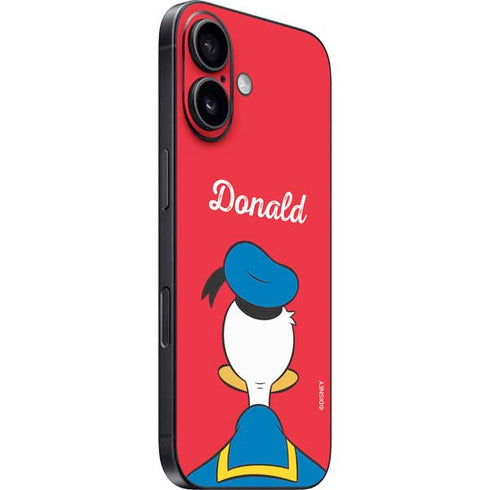 Disney Friends Donald Duck Backwards iPhone 16 Skin