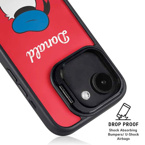 Disney Friends Donald Duck Backwards iPhone 16e Kickstand Case