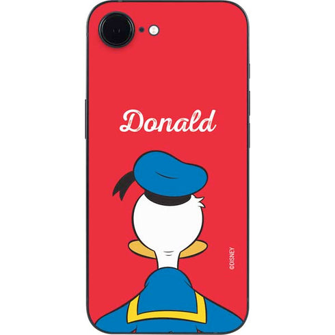 Disney Friends Donald Duck Backwards iPhone 16e Skin