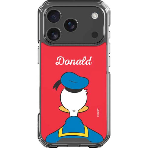 Disney Friends Donald Duck Backwards iPhone 18 Pro Clear Case