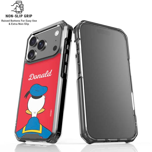 Disney Friends Donald Duck Backwards iPhone 18 Pro Clear Case