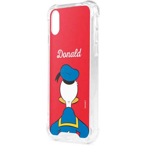 Disney Friends Donald Duck Backwards iPhone XS Clear Case