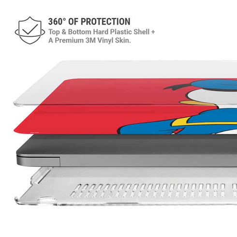 Disney Friends Donald Duck Backwards MacBook Pro 14in (2021-24) Case plus Skin