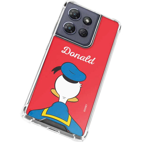 Disney Friends Donald Duck Backwards Moto G 5G (2025) Clear Case